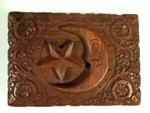 Wooden Engraved Jewellery Box