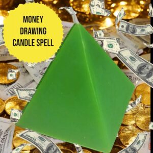 Money Drawing Pyramid Spell Candle