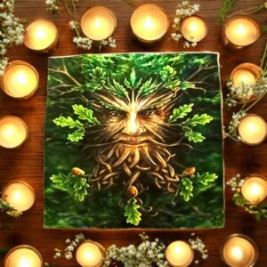 Green Man Altar Cloth