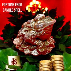 Fortune Frog Figure Spell Candle