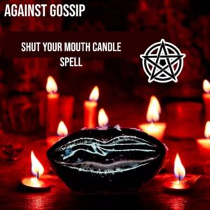 Shut Your Mouth Figure Spell Candle