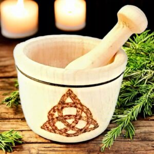 Wooden Mortar And Pestle Xl