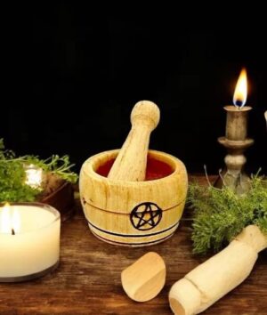 Wooden Mortar And Pestle Mini