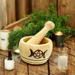 Wooden Mortar And Pestle Mini